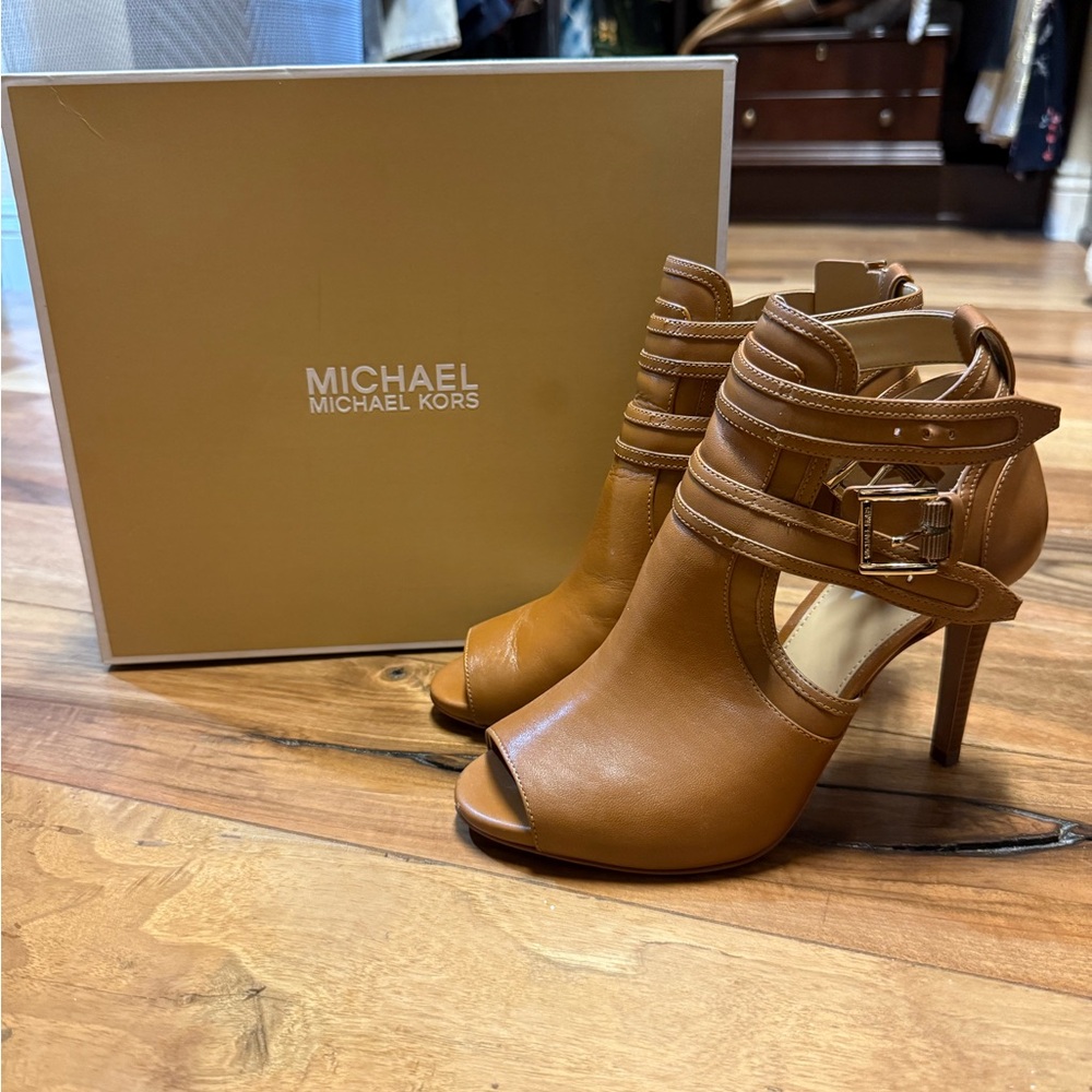 Michael Kors Brown Strappy Heels